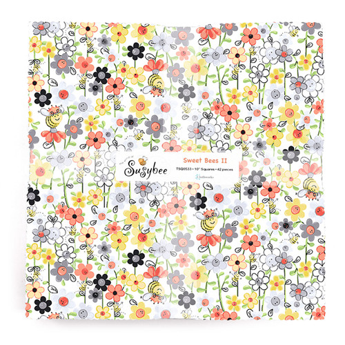 SQUARES 10" SWEET BEES II (42) PK OF 8 EA