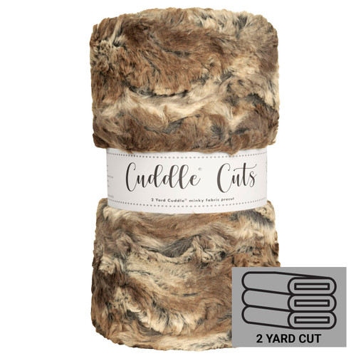 YD CUT SUPER WILD RABBIT DRIFTWOOD 2 YD x 58/60"