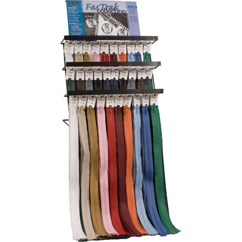 ZIPPER ASST DISP FASTRAK ADULT (WIRE RACK)