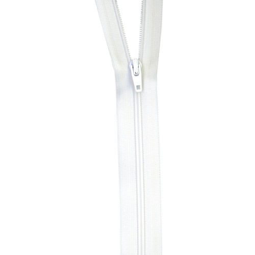 ZIPPER BEULON 14" WHITE PK OF 3 EA