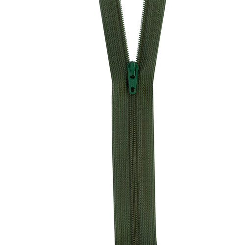 ZIPPER BEULON 14" DARK GREEN PK OF 3 EA