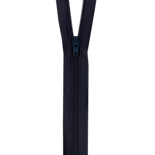 ZIPPER BEULON 14" NAVY PK OF 3 EA