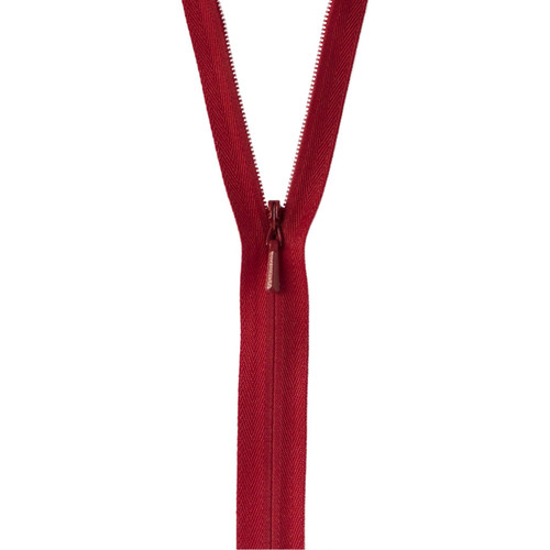 ZIPPER UNIQUE 9" APPLE RED PK OF 3 EA