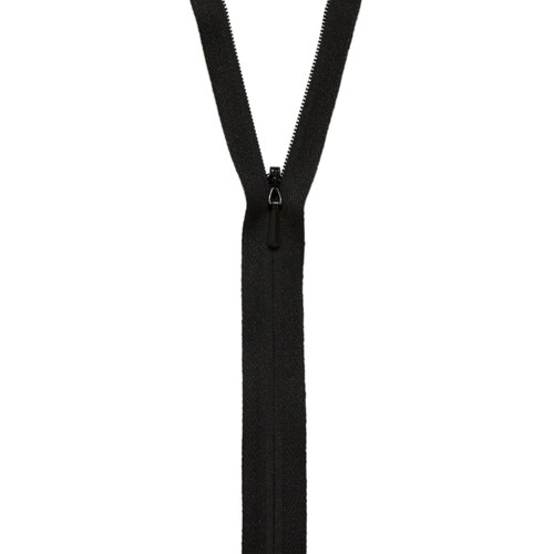 ZIPPER UNIQUE 9" BLACK PK OF 3 EA