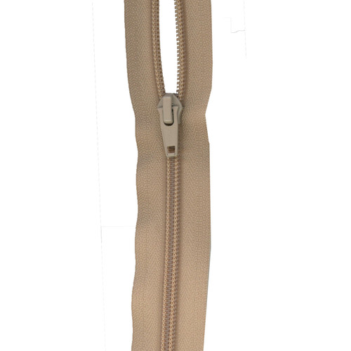 ZIPPER ZIPLON SEPAR 12" BEIGE PK OF 3 EA