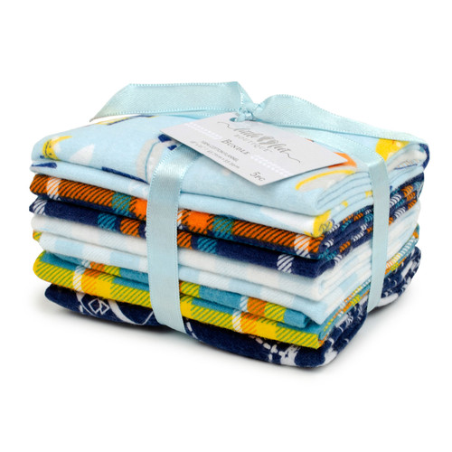 FAT QTR FLANNEL ADVENTURE (5) PK OF 3 EA