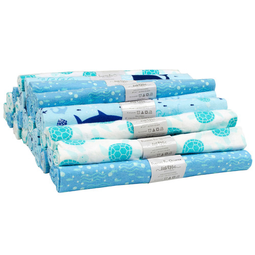 FAT QTR FLANNEL PDQ SEA PK OF 33 EA W/DISPLAY