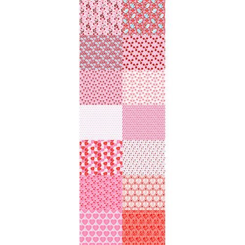 FAT QTR BE MY VALENTINE (14) PK OF 5 EA