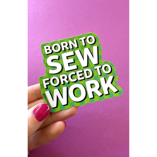 STICKERS BORN TO SEW PK OF 6 EA