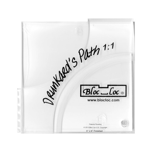 RULER DRUNKARDS PATH 6" x 6" SET (2/3 ALONG SIDE)