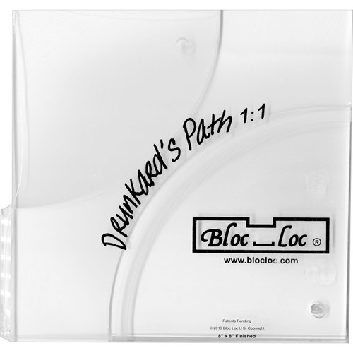 RULER DRUNKARDS PATH 8" x 8" SET (2/3 ALONG SIDE)