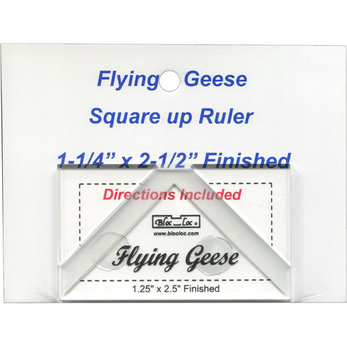 RULER FLYING GEESE 1.25 x 2.5 FG 1 1/4"x 2 1/2" (1 3/4"x 3")