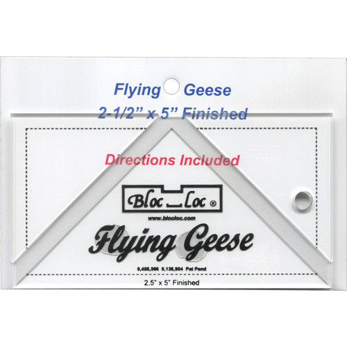RULER FLYING GEESE 2.5 x 5 FG 2 1/2"x5"(3"x 5 1/2")