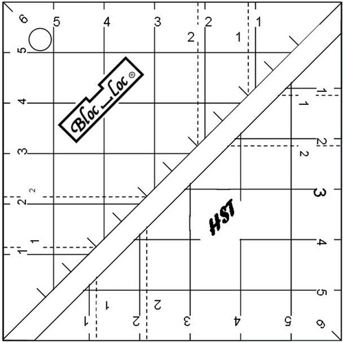 Half-Square Triangle On Point Ruler | EE Schenck Company