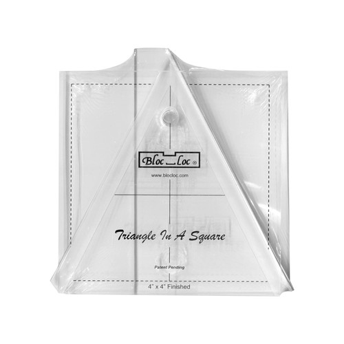 RULER TRIANGLE IN A SQ. SET 4"x4" (4 1/2"x4 1/2" TRIMMED)