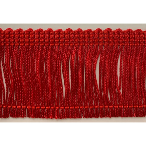 FRINGE RAYON 4" 36 YDS RED