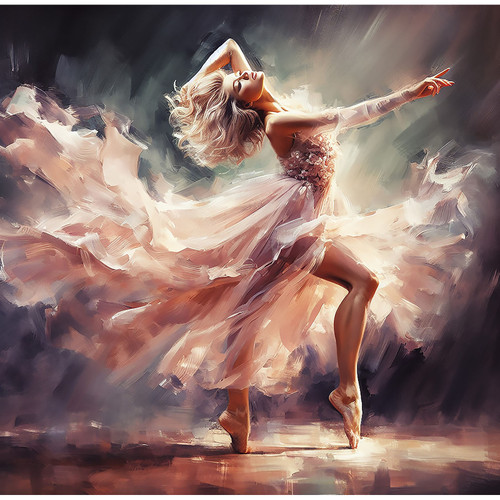 BALLET DANCER PNL 17"x17"