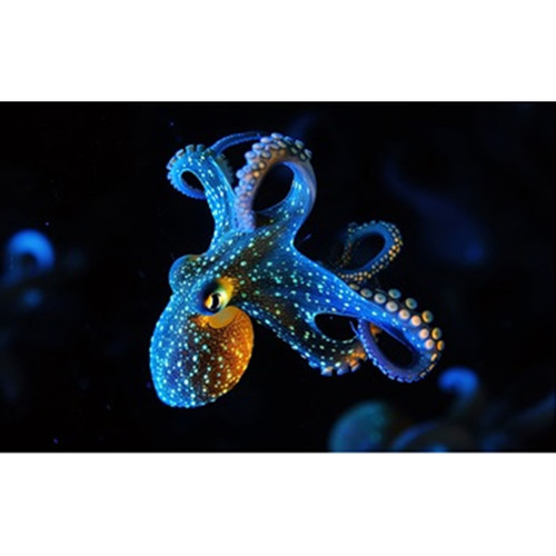 BLUE OCTOPUS PNL 9"x15"