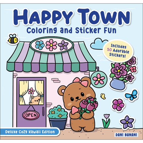 COLORING BOOK HAPPY TOWN