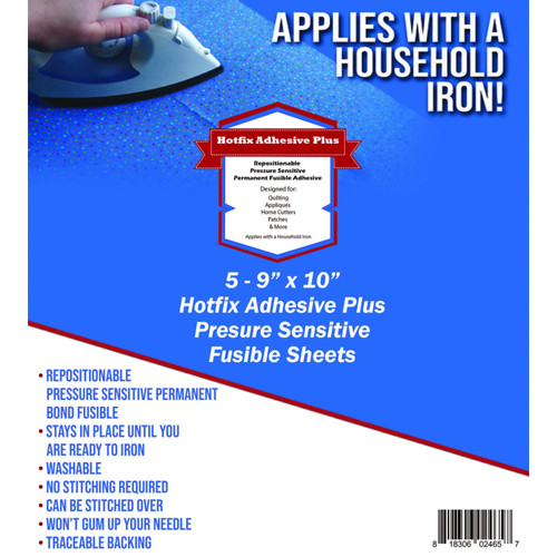 HOTFIX ADHESIVE PLUS SHEET 5ct 9"X10"