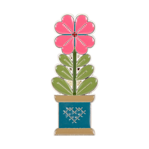 NEEDLE MINDER QUILTY FLOWER ENAMEL