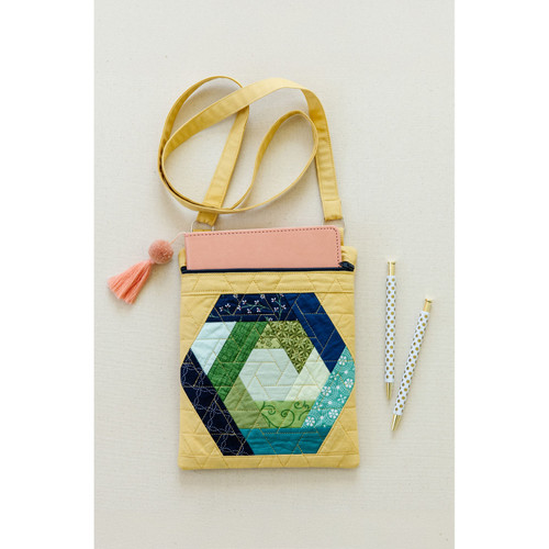 EMBROID FILE CLASSIC VOL. 4 HEX LOG CABIN CROSSBODY BAG
