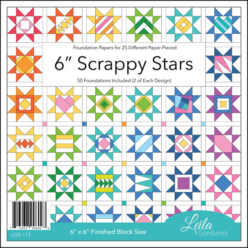 FOUNDATION PAPER 6" SCRAPPY STARS
