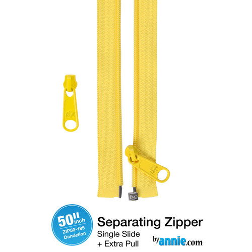 ZIPPER 50" SEPARATING DANDELION