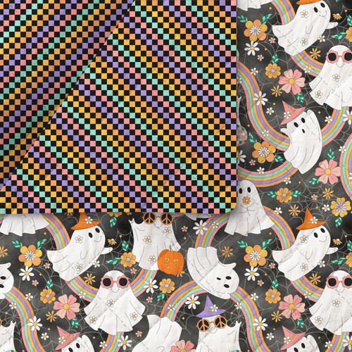 GROOVY HALLOWEEN 220 26199 QUILTED PRINT MIN QTY: 30 YD