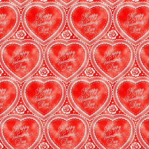 BE MY VALENTINE 350 25994 ORG DBL GAUZE 50"