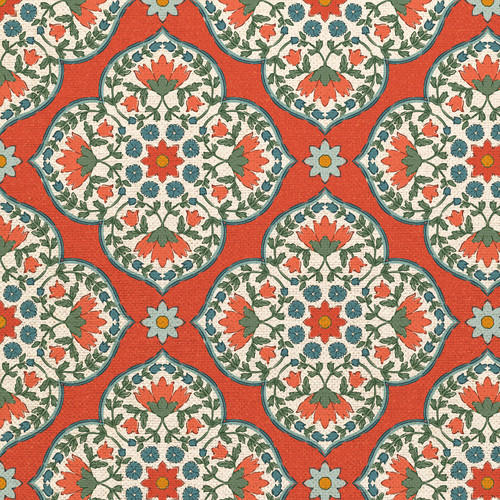 BLOCKPRINT CHIC 360 25917 ORG COT CANVAS 58"