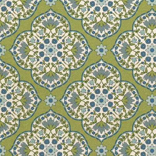 BLOCKPRINT CHIC 360 25919 ORG COT CANVAS 58"