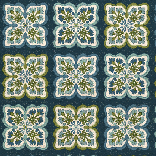 BLOCKPRINT CHIC 360 25921 ORG COT CANVAS 58"