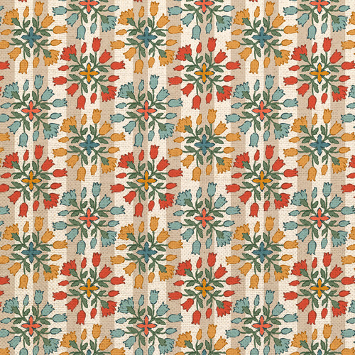 BLOCKPRINT CHIC 360 25930 ORG COT CANVAS 58"