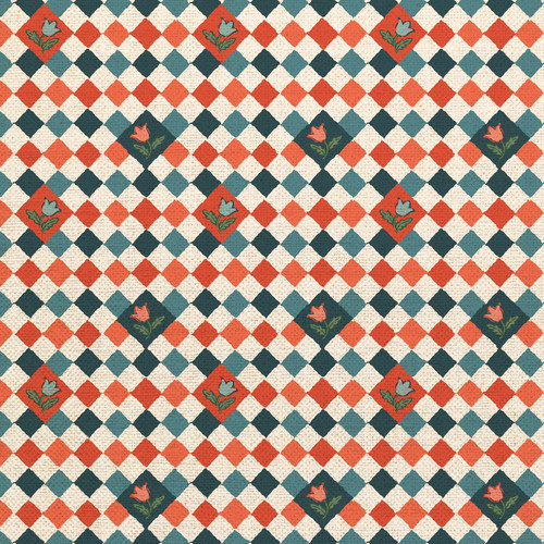 BLOCKPRINT CHIC 360 25938 ORG COT CANVAS 58"