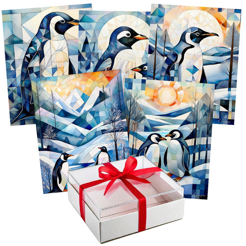 NOTE CARD THE PENGUIN COLL 5ct SET