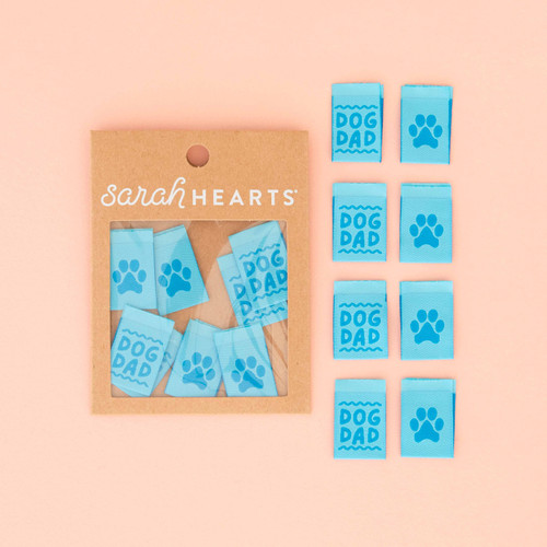 SEW IN LABEL 8ct DOG DAD PK OF 6 EA