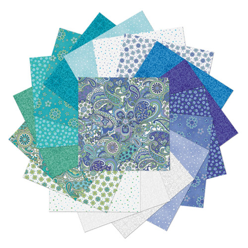 SQUARES 10" PAISLEY GARDEN (42) MIN QTY: 3 EA