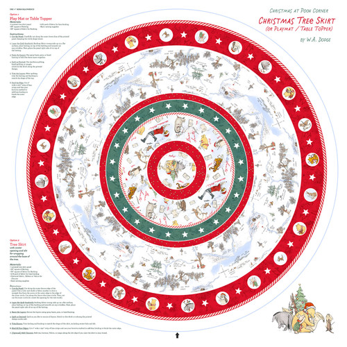CHRISTMAS POOH CRNR 9124PMK 86 PNL DIGITAL MINKY 60"