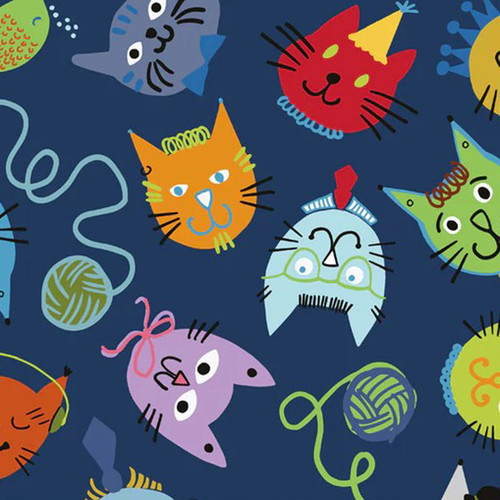 LAMIN COTTON 1YD ALLEY CATS (FOOD SAFE) PK OF 12 EA