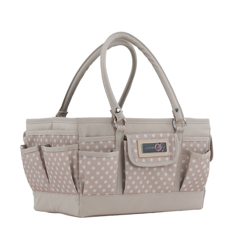 DELUXE STORE & TOTE TAN DOT