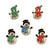 BUTTONS JOLLY SNOWMEN BUTTON THEME PACKS PK OF 3 EA
