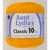 CROCHET THREAD sz10 GOLDENROD 350yd AUNT LYDIA'S PK OF 3 EA