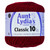 CROCHET THREAD sz10 BURGUNDY 350yd AUNT LYDIA'S PK OF 3 EA