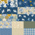 FAT QTR YEAR OF THE HORSE BLUE/GOLD (12) PK OF 5 EA