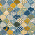 YEAR OF THE HORSE 360 26740 BLUE/GOLD ORG COT CANVAS 58"