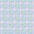 PETITE PETALS III 370 26698 BLUE ON PINK SATEEN 60"