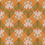 ABSTRACT SHAPES 390 26655 ORANGE/GREEN RAYON 55/56"