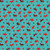 WILD, WILD WEST 390 26764 BLUE/RED RAYON 55/56"