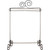 TABLE STAND DBL SCROLL GREY 12"x 14"